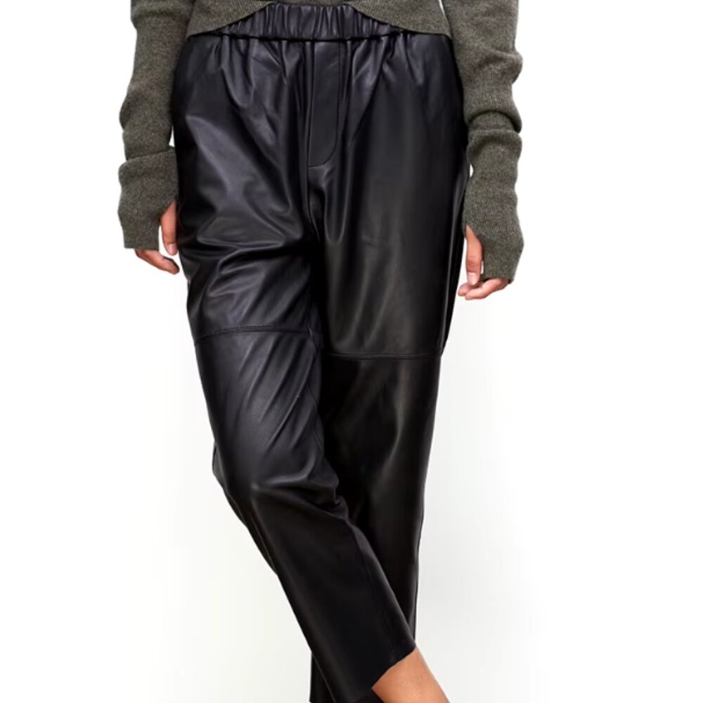 Lambskin leather pants